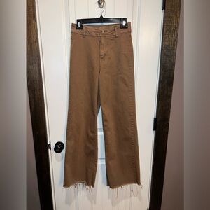 OAT New York Women's Brown Wide-Leg Jeans